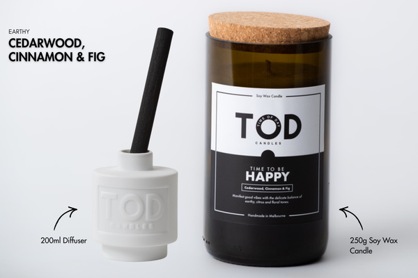 TIME TO BE HAPPY - CANDLE & DIFFUSER BUNDLE