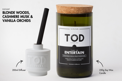 TIME TO ENTERTAIN - CANDLE & DIFFUSER BUNDLE
