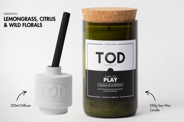 TIME TO PLAY - CANDLE & DIFFUSER BUNDLE