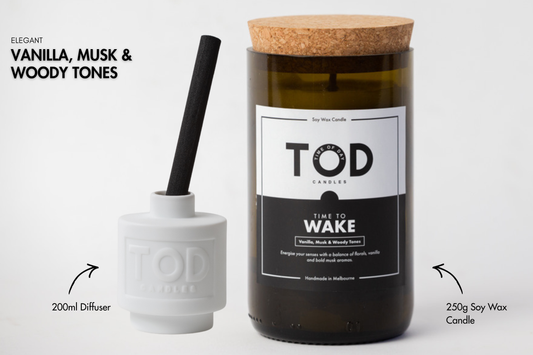 TIME TO WAKE - CANDLE & DIFFUSER BUNDLE